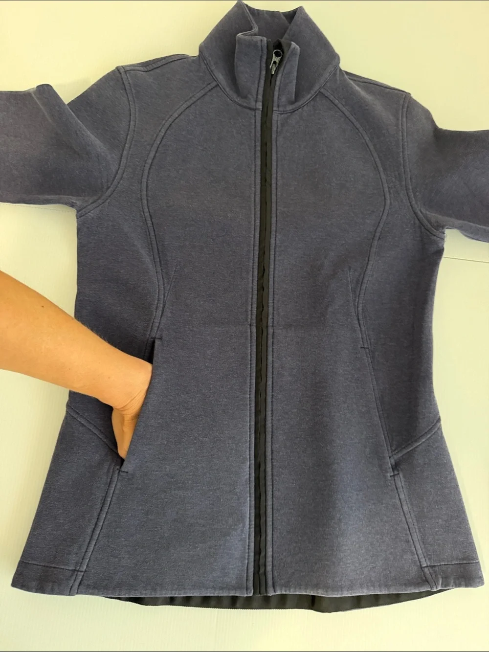 Lululemon Women’s Insculpt Scuba Full Zip Jacket Indigo Blue/Purple Size 6-8 Med